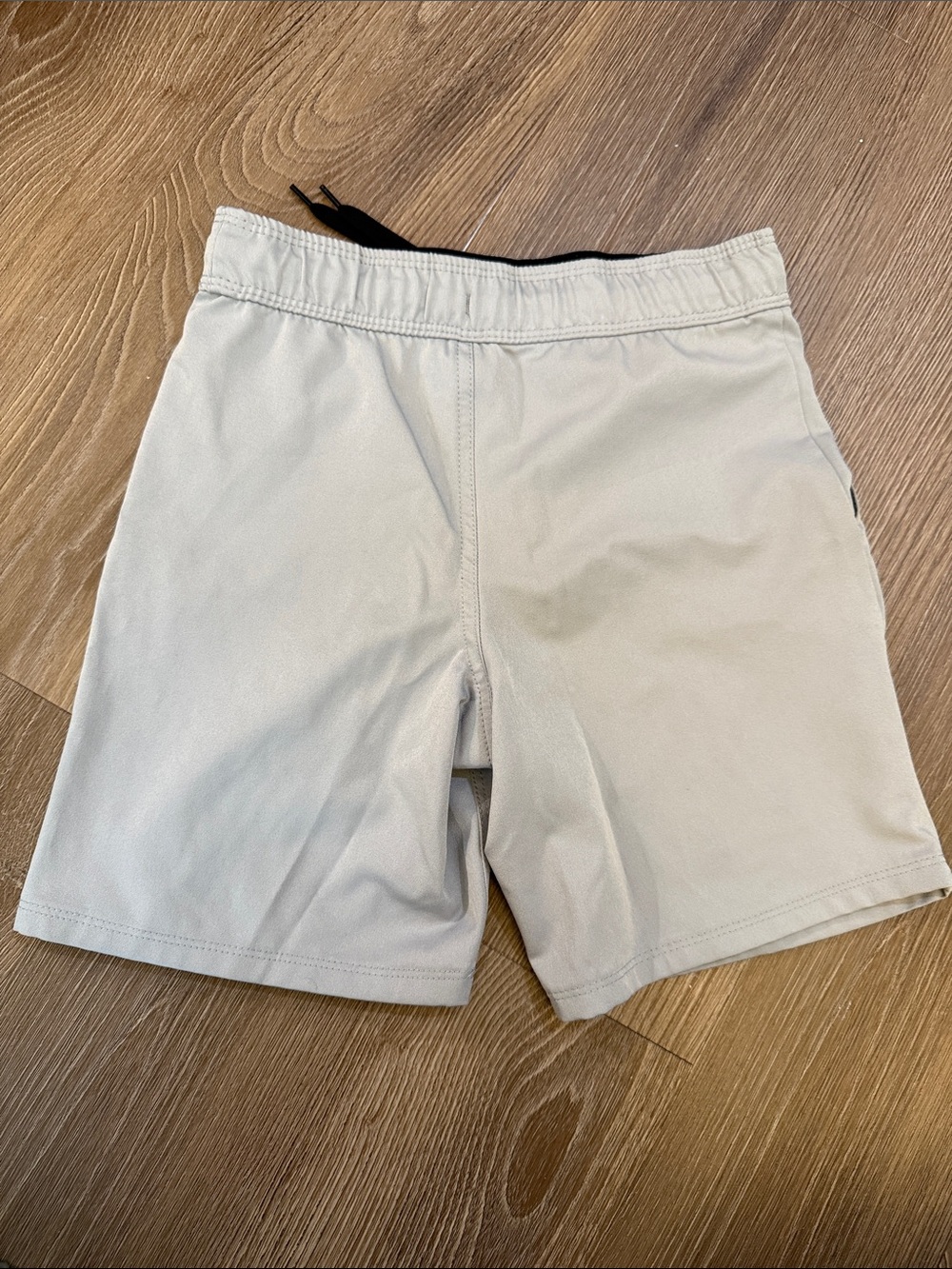 Hurley Boy’s Gray Athletic Elastic Pull-On Drawstring Shorts w/ Pockets - 6/7 - Picture 3 of 4